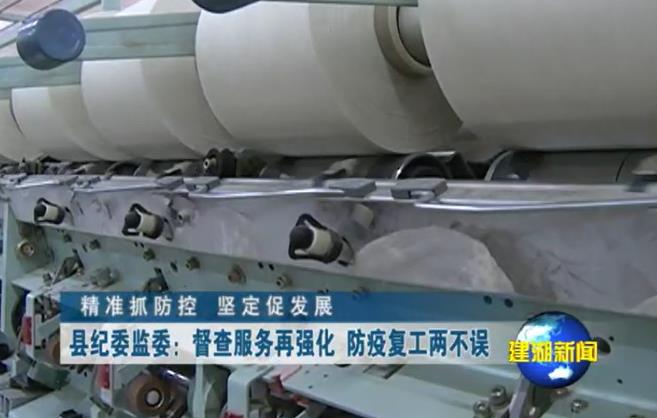督查服务再强化 防疫复工两不误