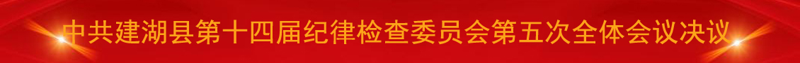 中共建湖县第十四届纪律检查委员会第五次全体会议决议