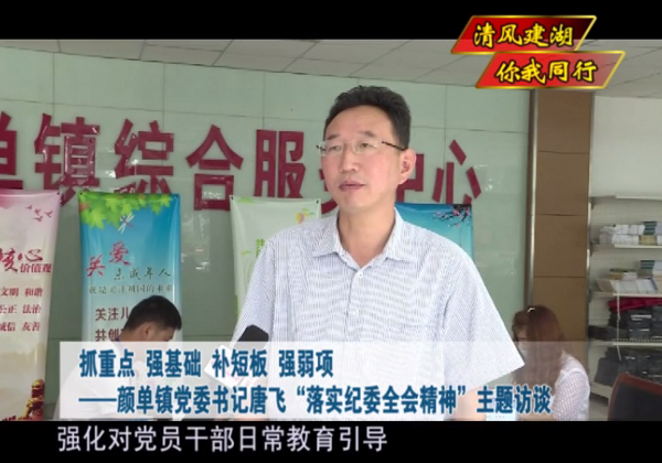 落实纪委全会精神书记谈——颜单镇